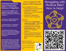 image with QR code to medical debt guide