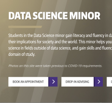 Data Science Webpage Screenshot