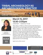 Tribal Archaeology as Archaeological Practice -Workshop Flyer