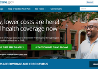 Healthcare.gov website homepage