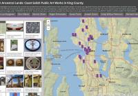 Photo of website that documents Coast Salish Public Art Works in King County
