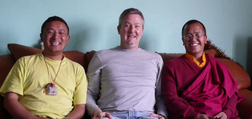 Peter with Sherpa friends in Kathmandu